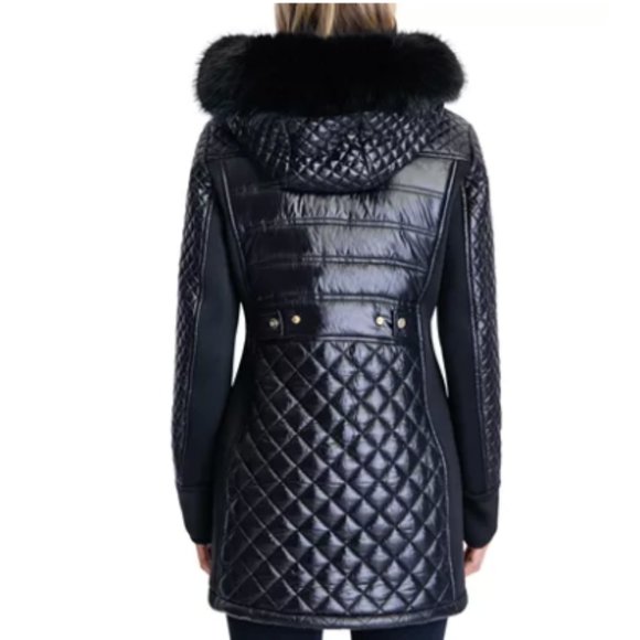 NEW MICHAEL Michael Kors Hooded Quilted Coat - Picture 3 of 7